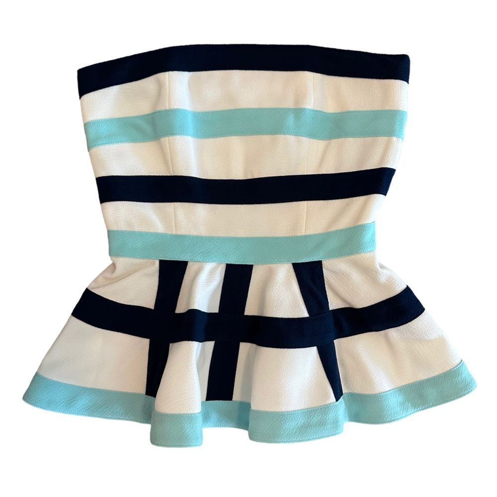 Talulah ANTHRO strapless peplum top Marni Zara XS